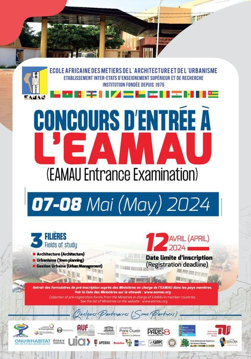 Propectus du concours d'entrée à l'EAMAU